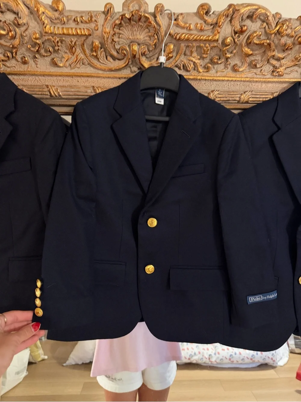 Ralph Lauren Boys Navy Blazer with Gold Buttons